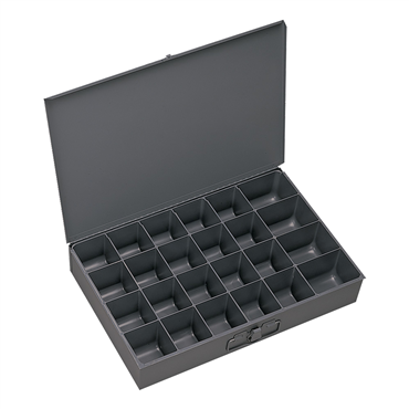 Small Steel 24 Compartment Box Small Steel 24 Compartment Box